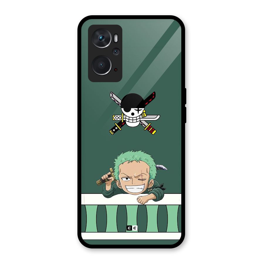 Pirate Hunter Zoro Glass Back Case for Oppo K10 4G
