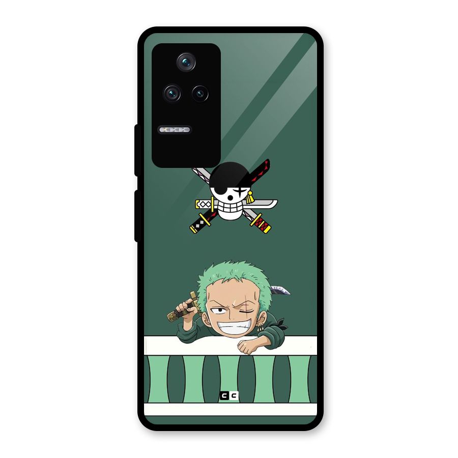Pirate Hunter Zoro Glass Back Case for Poco F4 5G