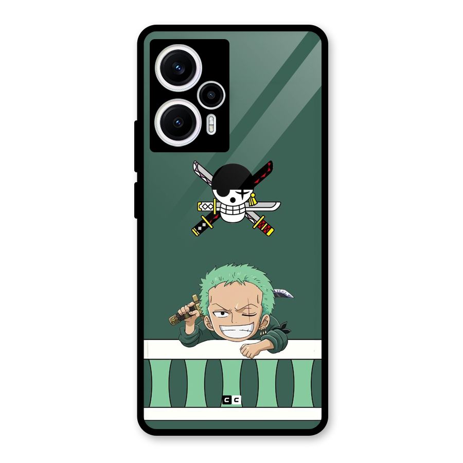 Pirate Hunter Zoro Glass Back Case for Poco F5