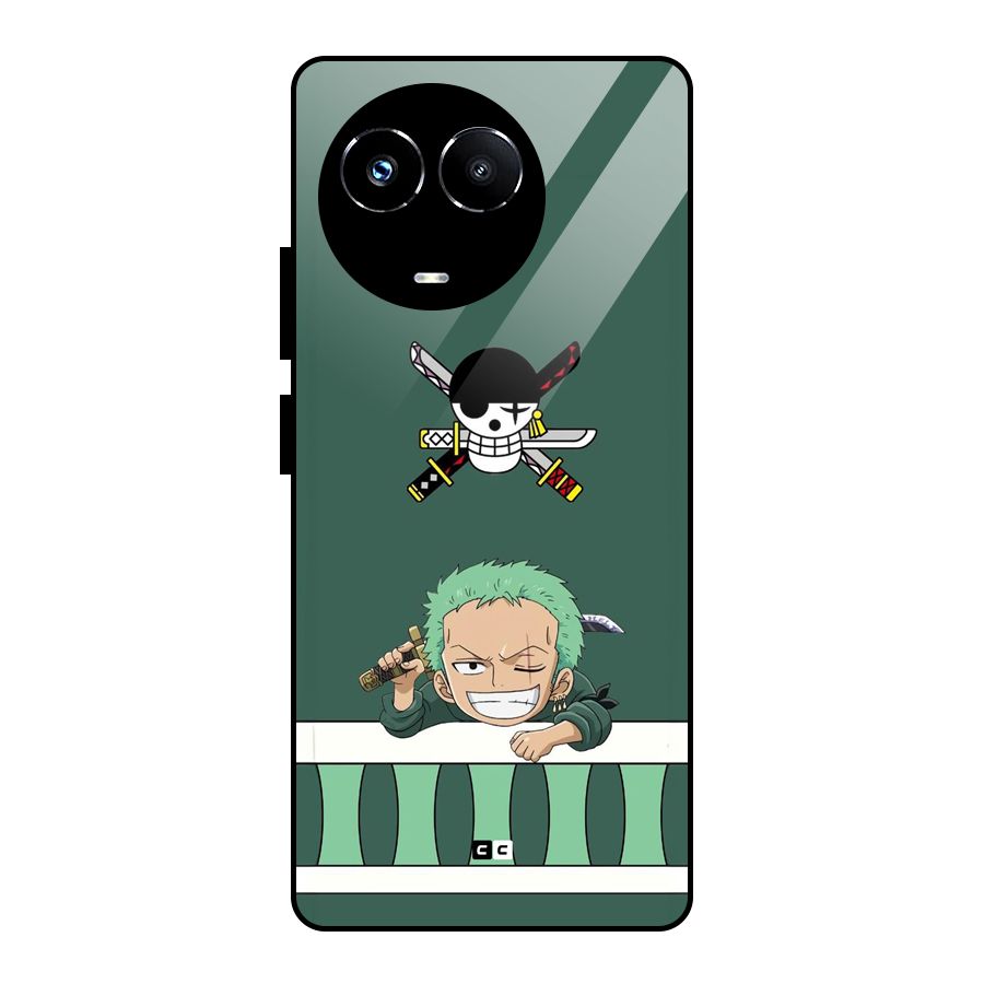 Pirate Hunter Zoro Glass Back Case for Realme 11X