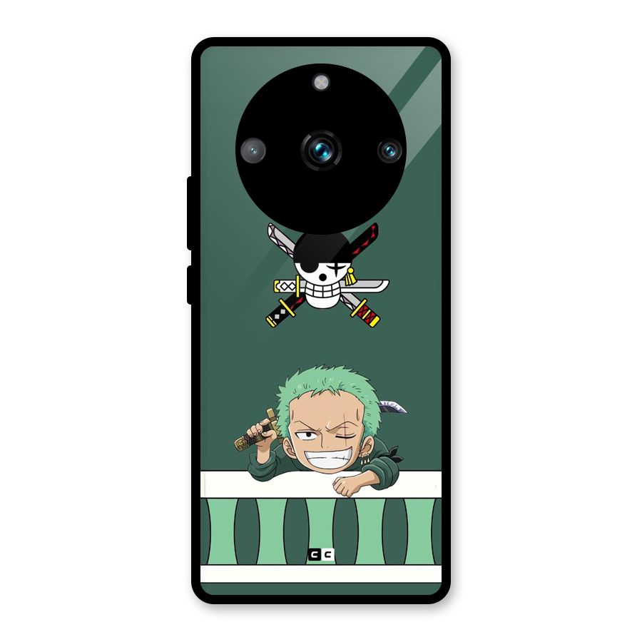 Pirate Hunter Zoro Glass Back Case for Realme 11 Pro