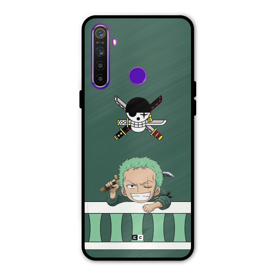 Pirate Hunter Zoro Glass Back Case for Realme 5s