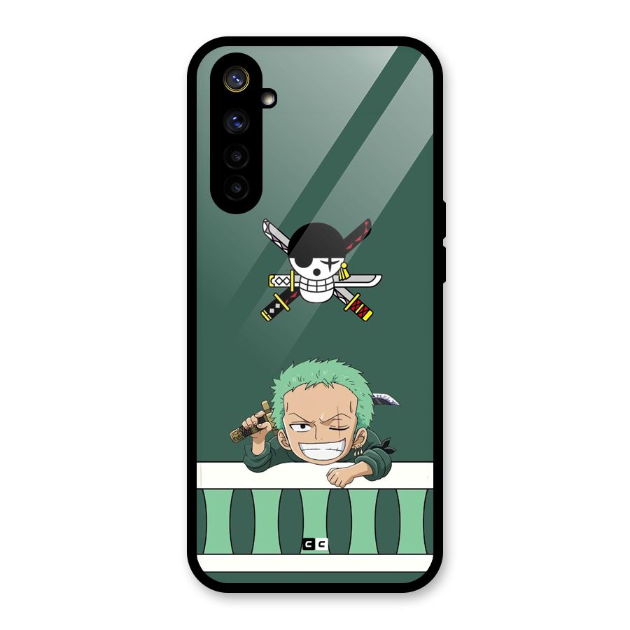 Pirate Hunter Zoro Glass Back Case for Realme 6
