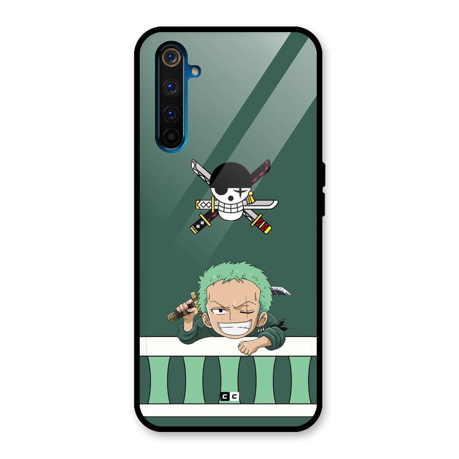 Pirate Hunter Zoro Glass Back Case for Realme 6 Pro