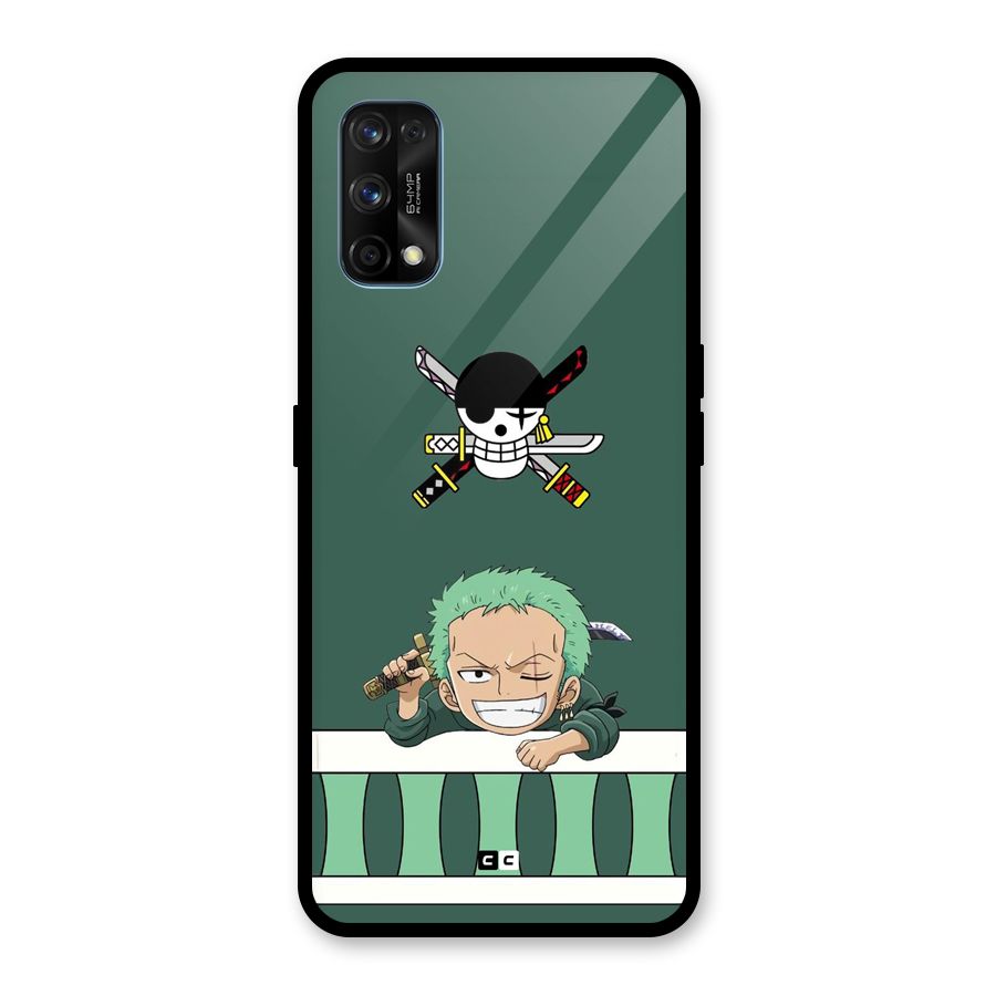 Pirate Hunter Zoro Glass Back Case for Realme 7 Pro