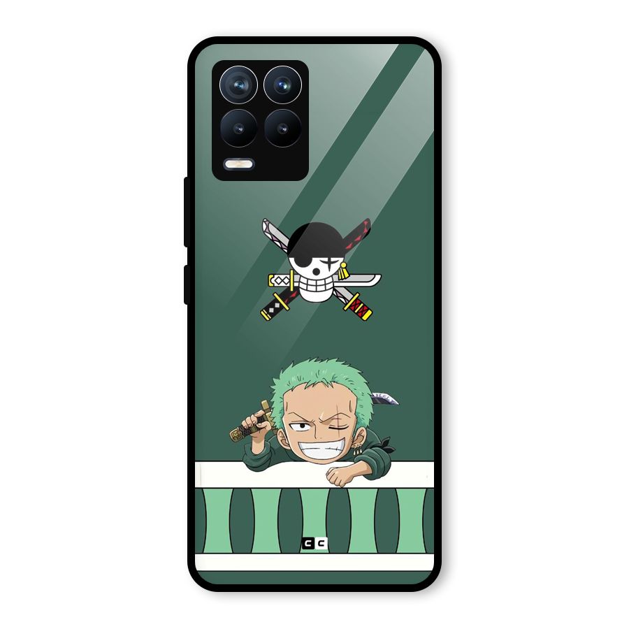 Pirate Hunter Zoro Glass Back Case for Realme 8 Pro