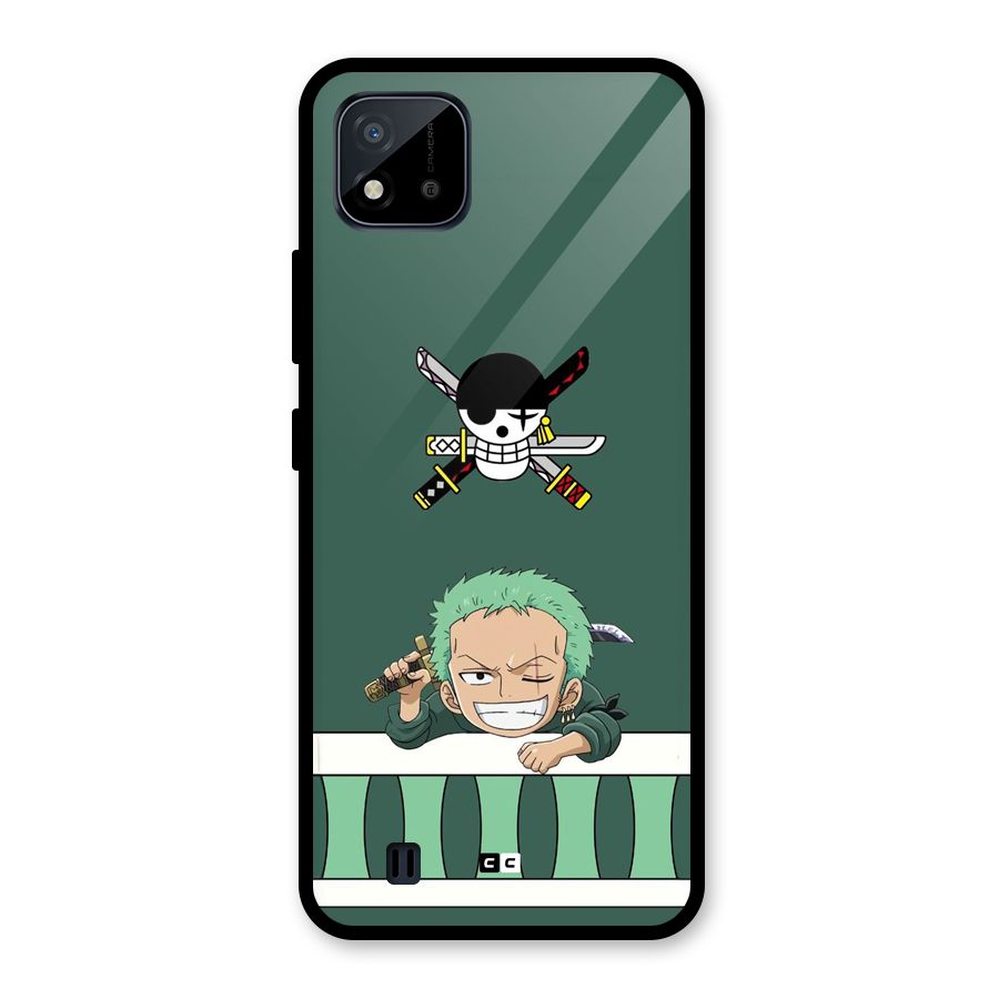 Pirate Hunter Zoro Glass Back Case for Realme C11 2021