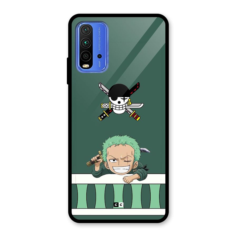 Pirate Hunter Zoro Glass Back Case for Redmi 9 Power