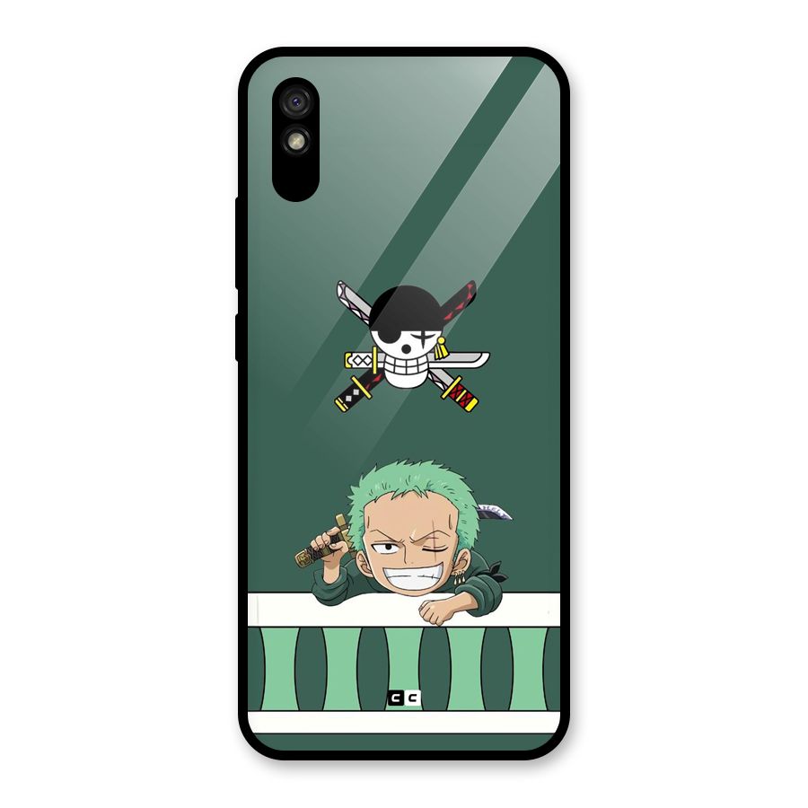 Pirate Hunter Zoro Glass Back Case for Redmi 9i