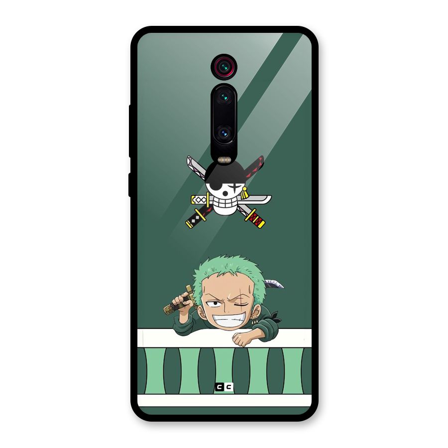Pirate Hunter Zoro Glass Back Case for Redmi K20 Pro