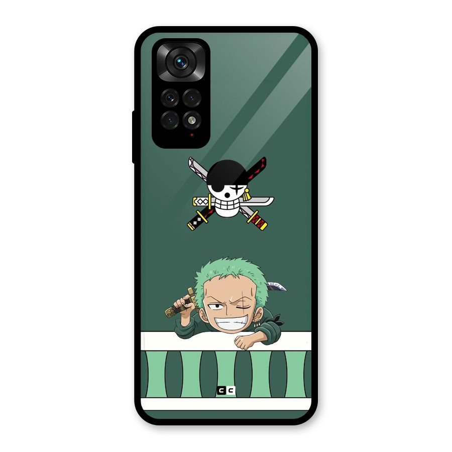 Pirate Hunter Zoro Glass Back Case for Redmi Note 11S