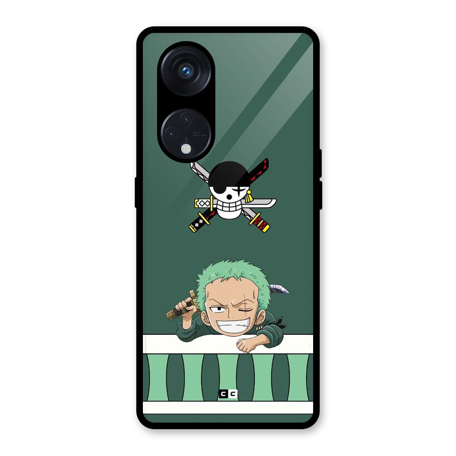 Pirate Hunter Zoro Glass Back Case for Reno8 T 5G