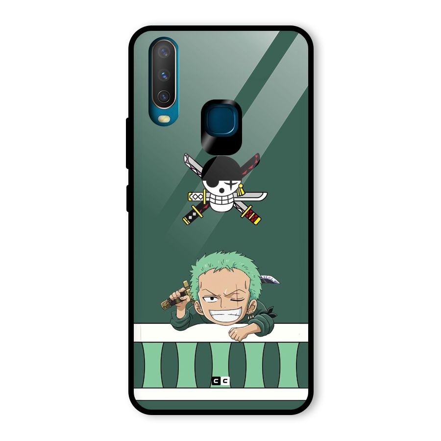 Pirate Hunter Zoro Glass Back Case for Vivo U10