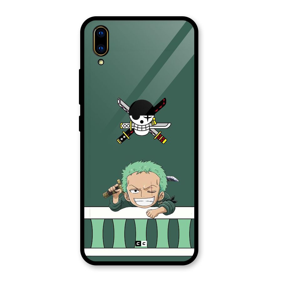 Pirate Hunter Zoro Glass Back Case for Vivo V11 Pro