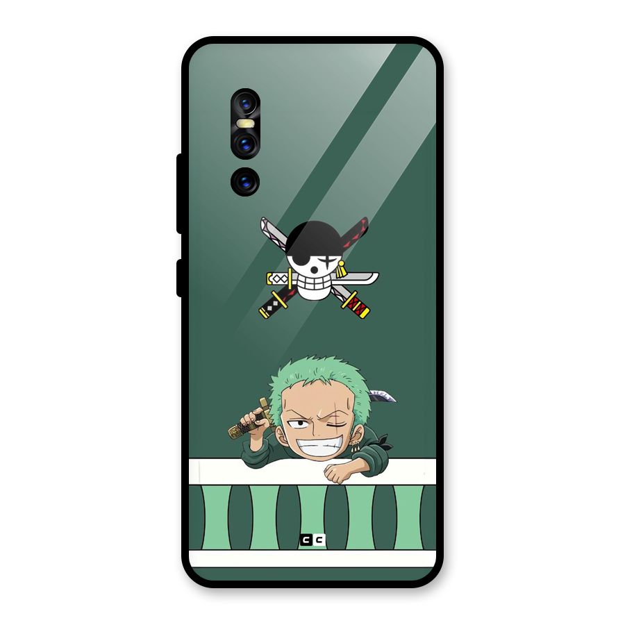 Pirate Hunter Zoro Glass Back Case for Vivo V15 Pro