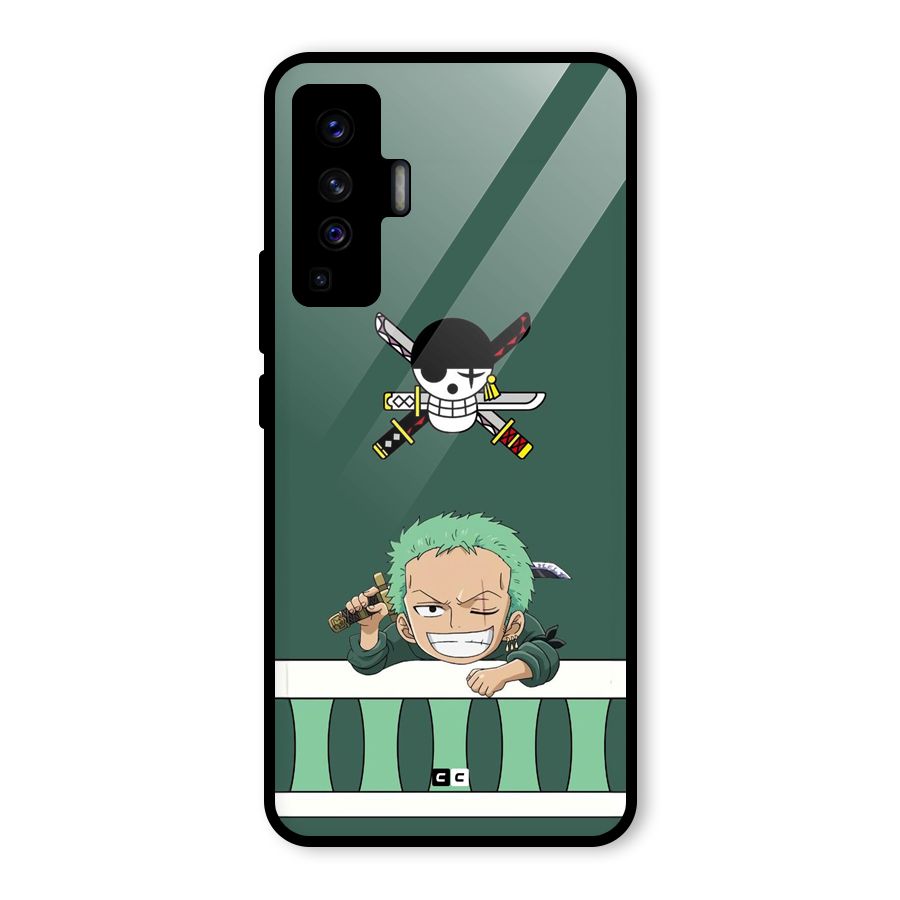 Pirate Hunter Zoro Glass Back Case for Vivo X50