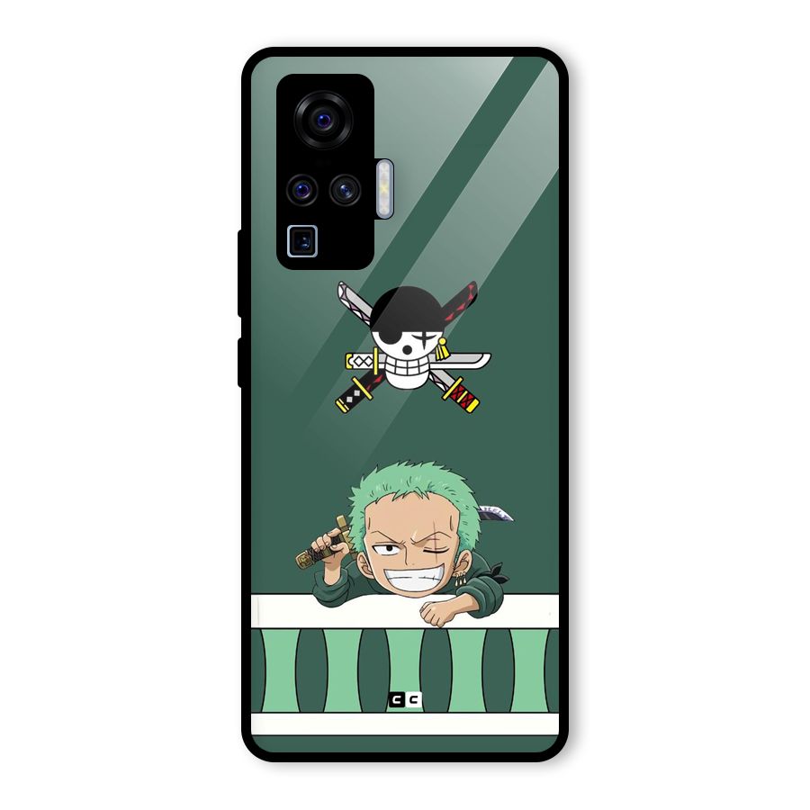 Pirate Hunter Zoro Glass Back Case for Vivo X50 Pro