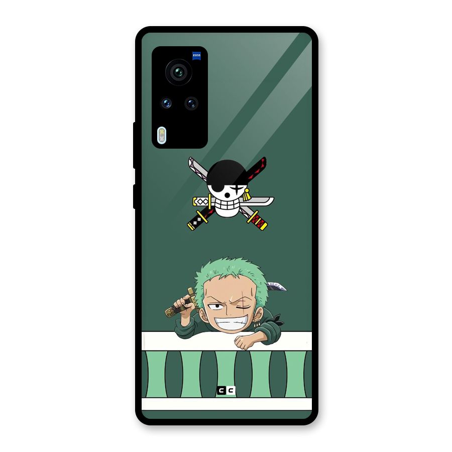 Pirate Hunter Zoro Glass Back Case for Vivo X60 Pro