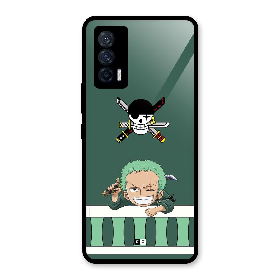 Pirate Hunter Zoro Glass Back Case for Vivo iQOO 7 5G