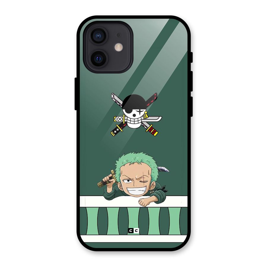 Pirate Hunter Zoro Glass Back Case for iPhone 12