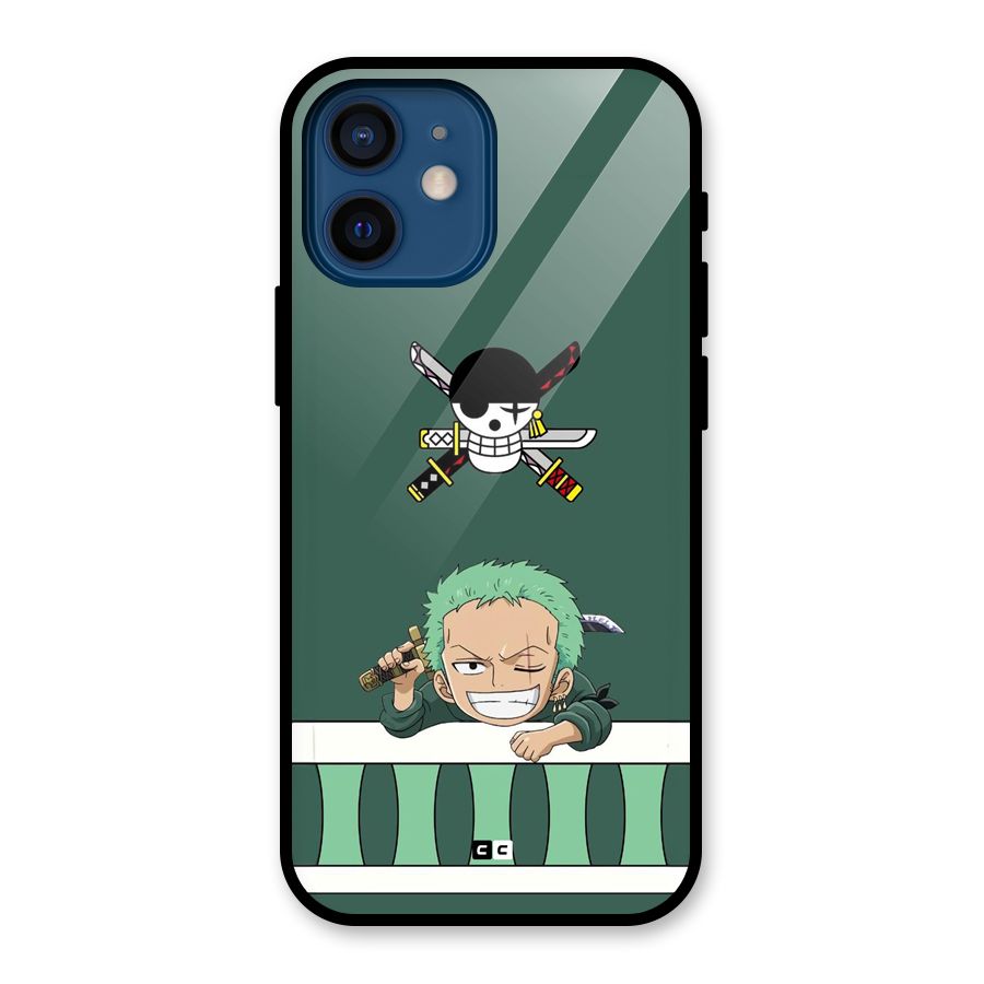 Pirate Hunter Zoro Glass Back Case for iPhone 12 Mini