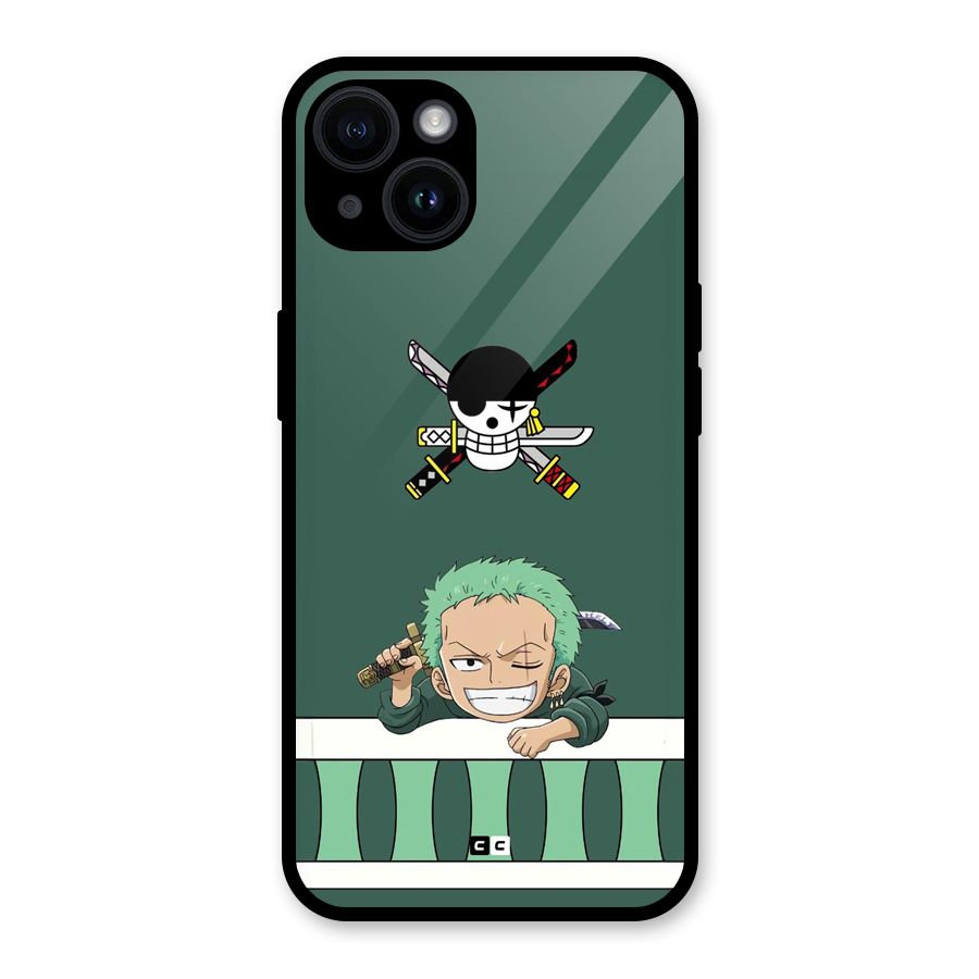 Pirate Hunter Zoro Glass Back Case for iPhone 14