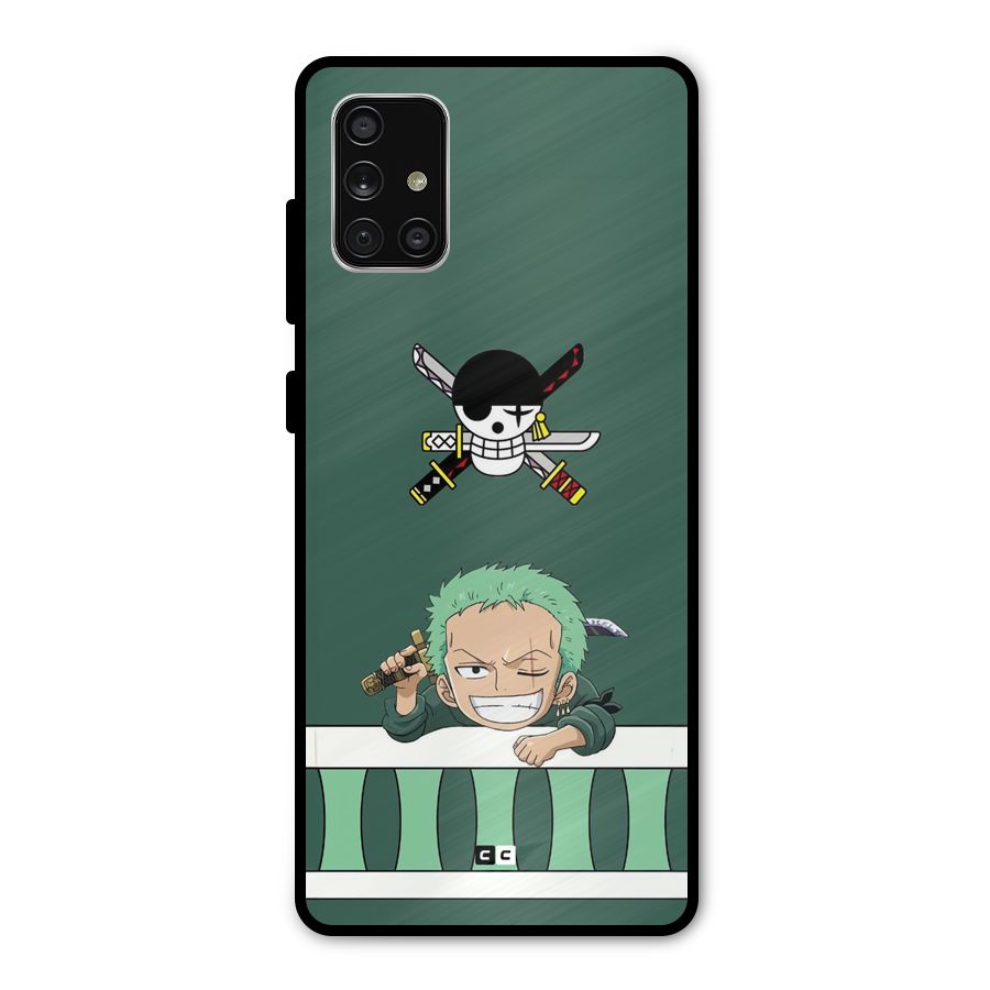 Pirate Hunter Zoro Metal Back Case for Galaxy A71