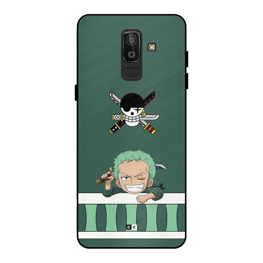 Pirate Hunter Zoro Metal Back Case for Galaxy J8