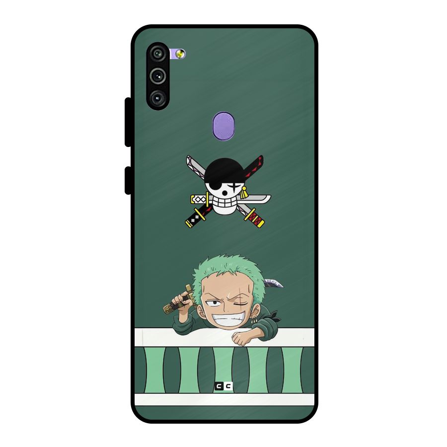 Pirate Hunter Zoro Metal Back Case for Galaxy M11