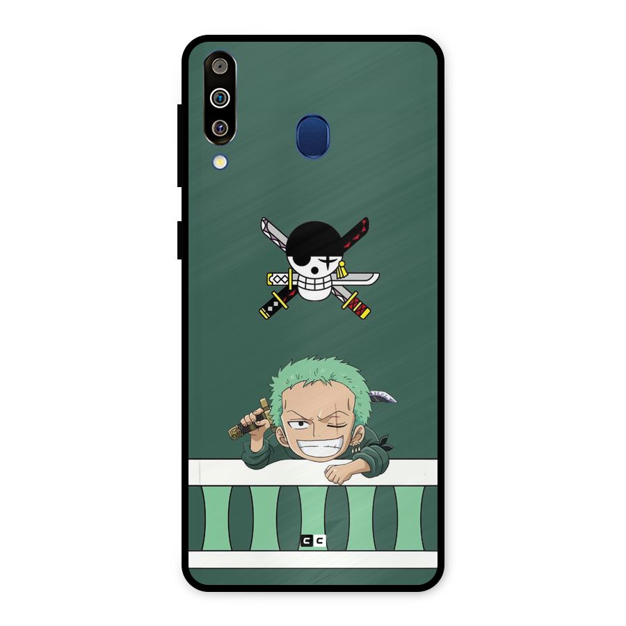 Pirate Hunter Zoro Metal Back Case for Galaxy M30