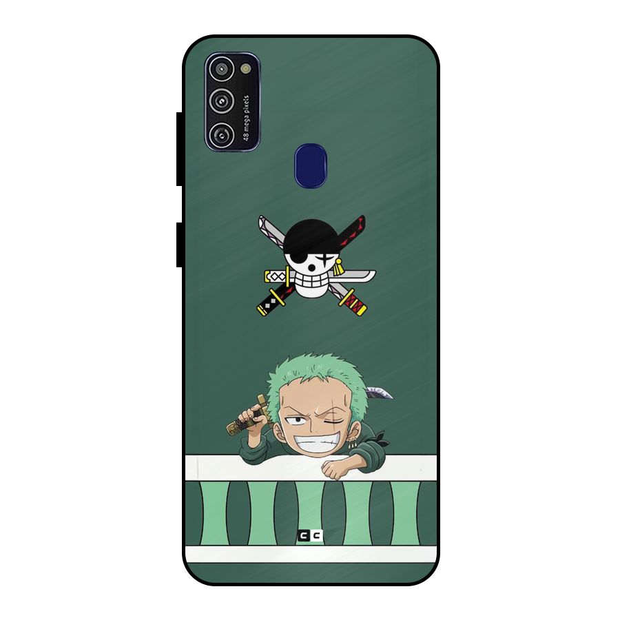 Pirate Hunter Zoro Metal Back Case for Galaxy M30s