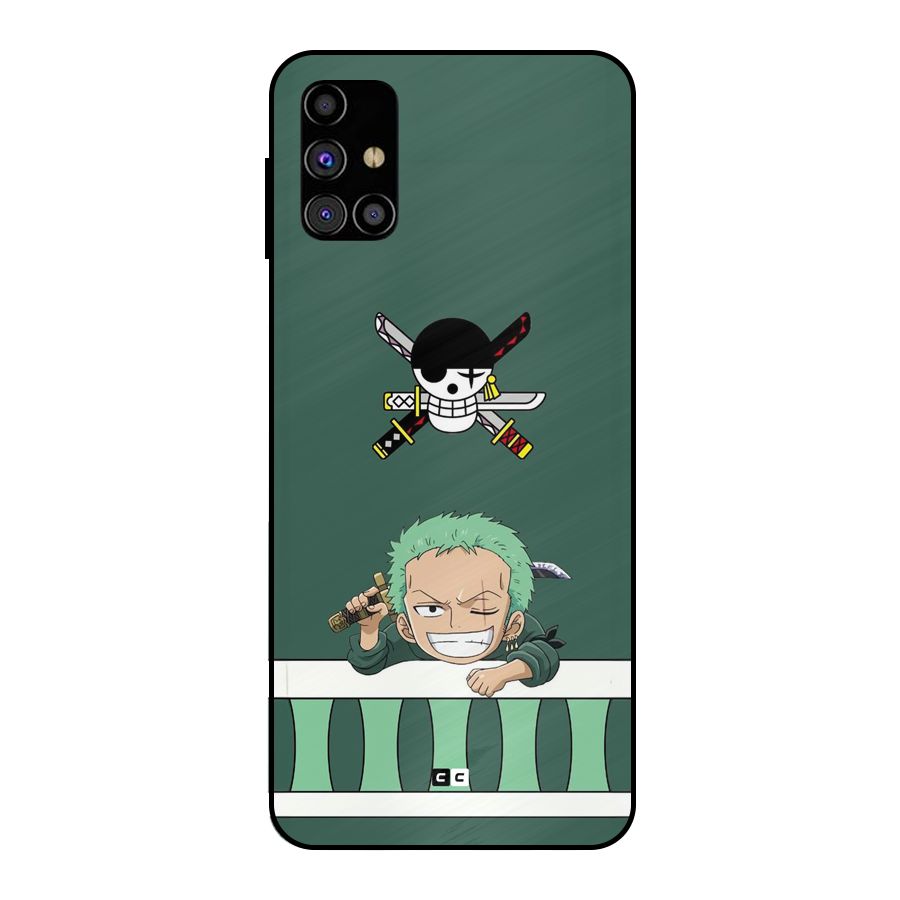 Pirate Hunter Zoro Metal Back Case for Galaxy M31s