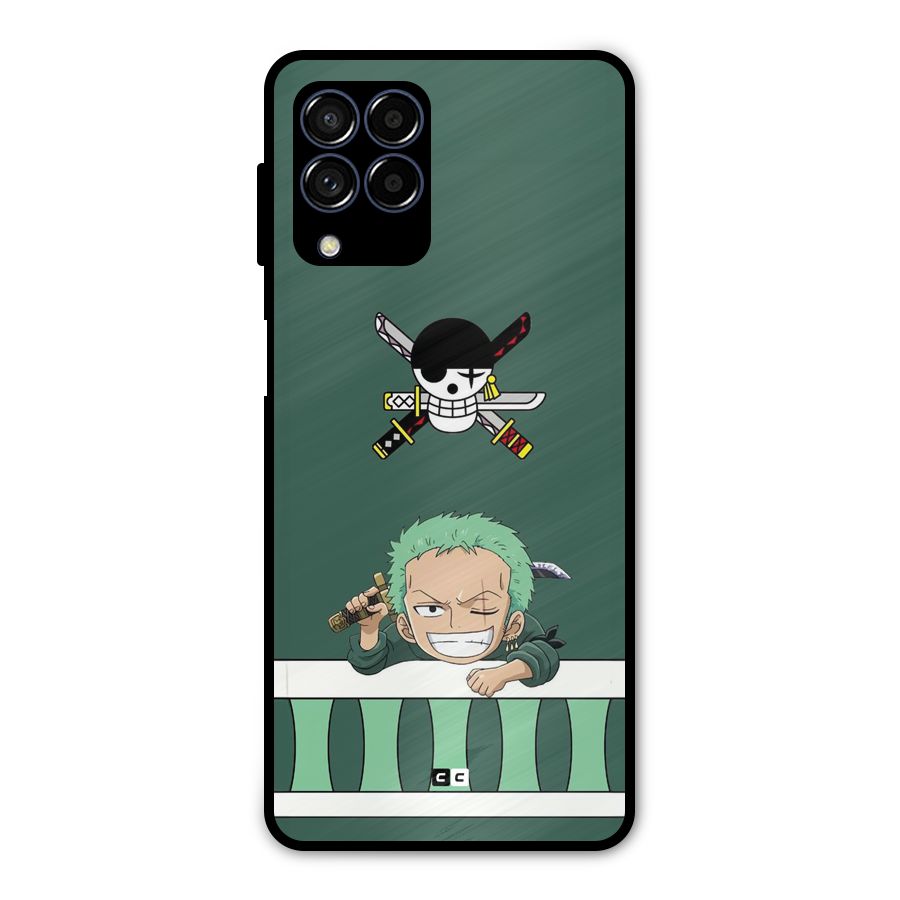 Pirate Hunter Zoro Metal Back Case for Galaxy M53 5G