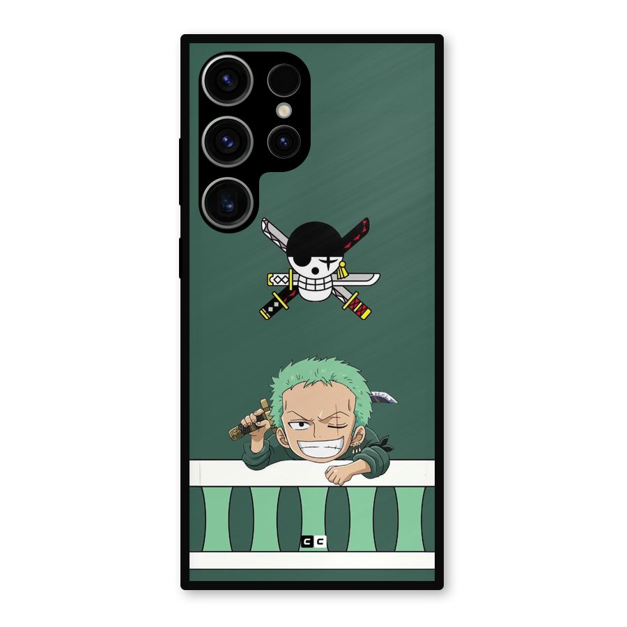 Pirate Hunter Zoro Metal Back Case for Galaxy S23 Ultra