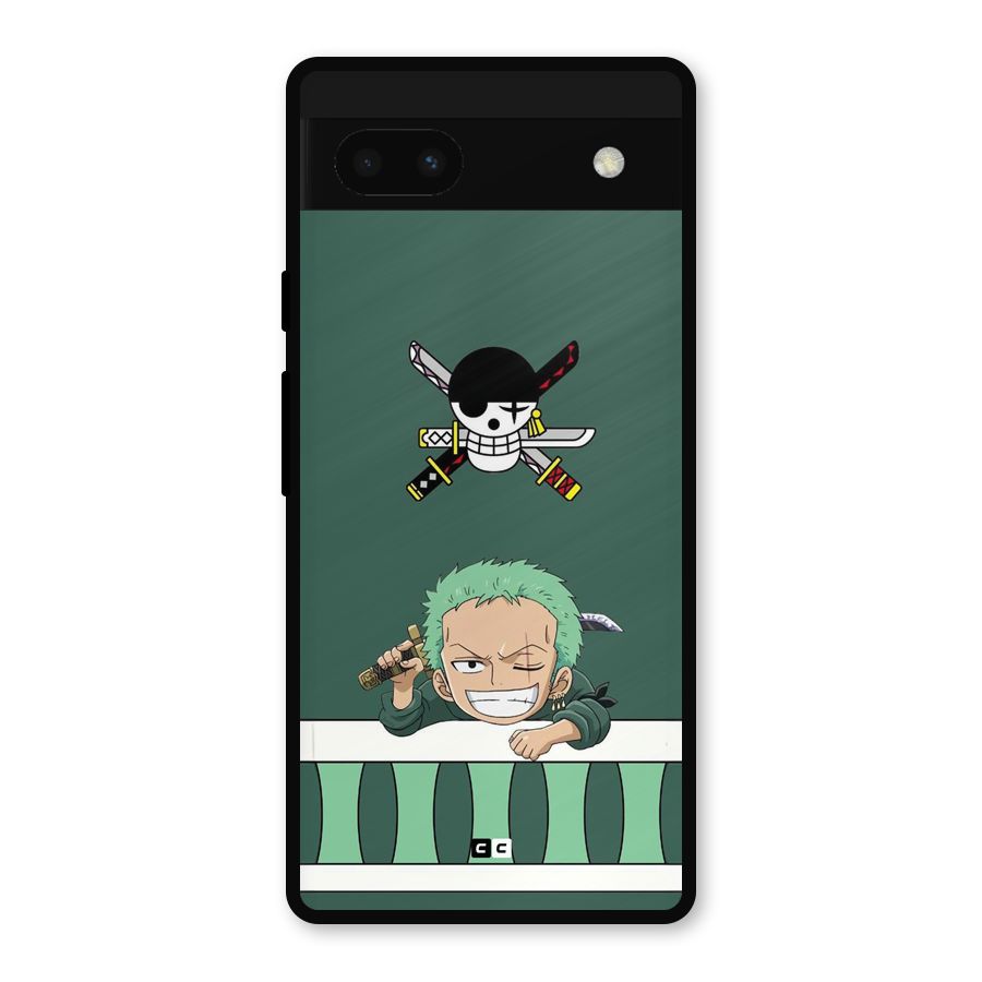 Pirate Hunter Zoro Metal Back Case for Google Pixel 6a