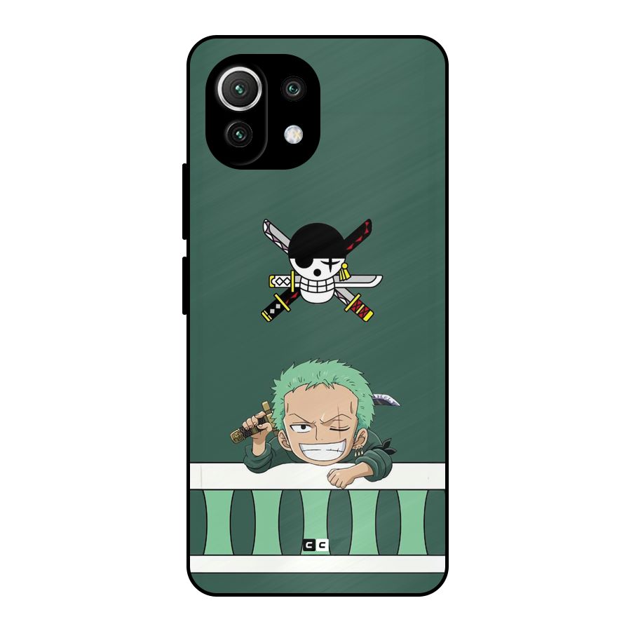 Pirate Hunter Zoro Metal Back Case for Mi 11 Lite