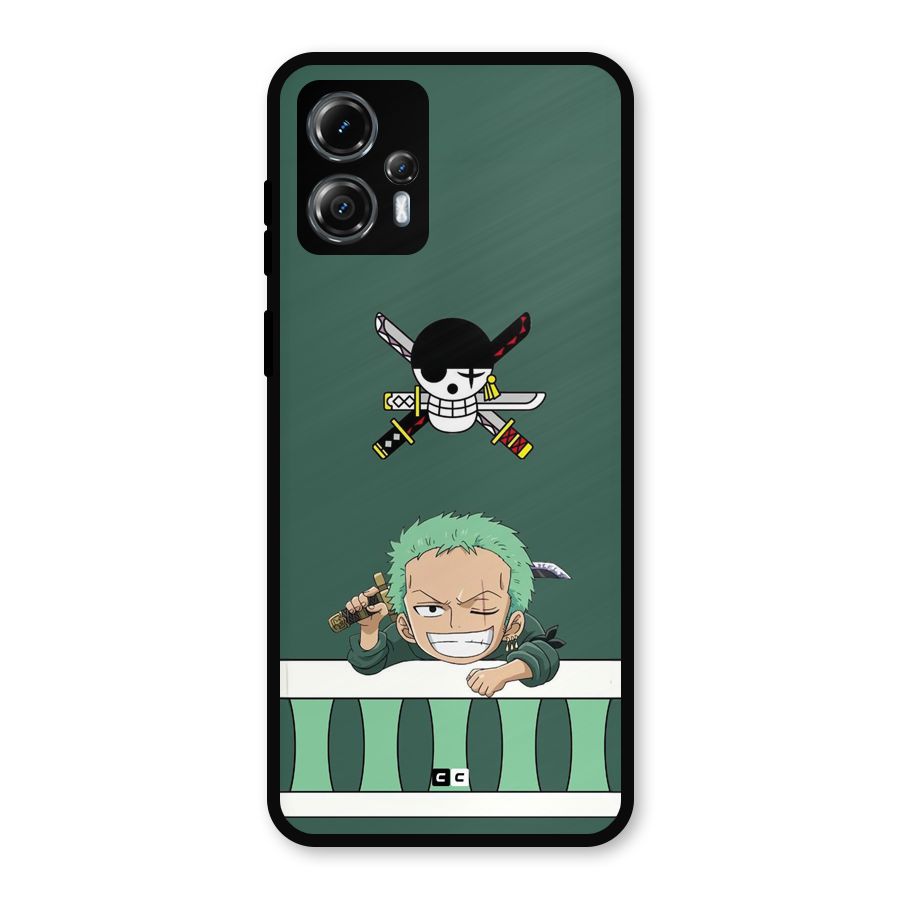 Pirate Hunter Zoro Metal Back Case for Moto G13