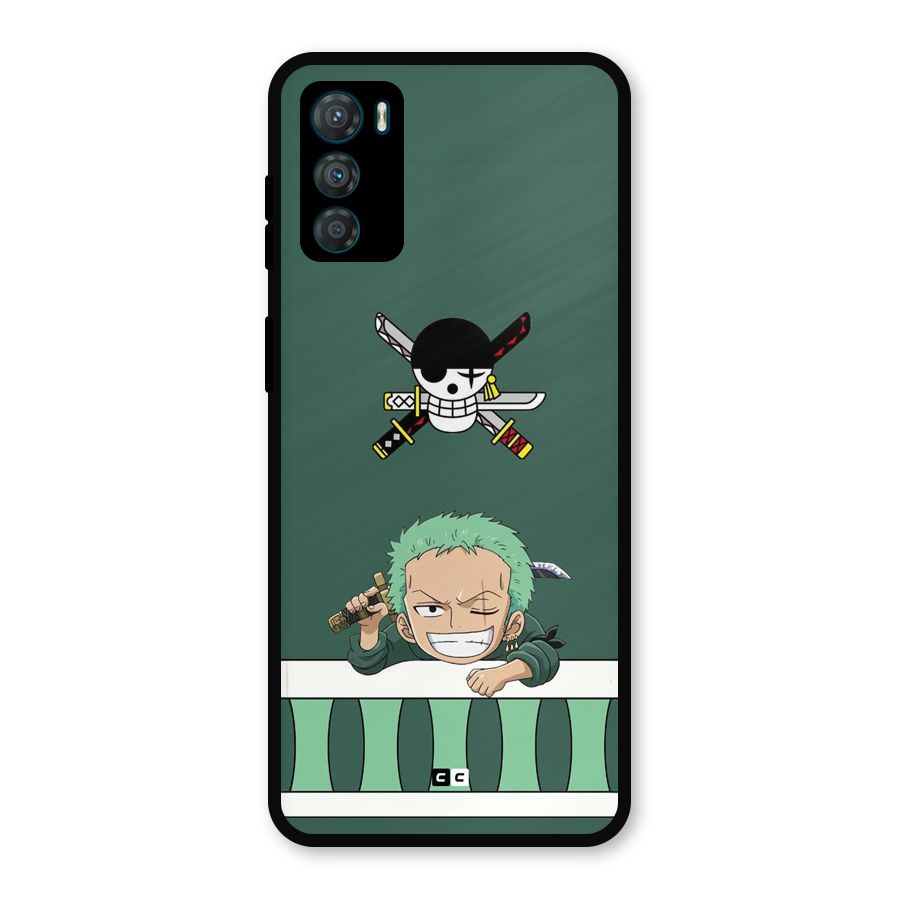 Pirate Hunter Zoro Metal Back Case for Moto G42