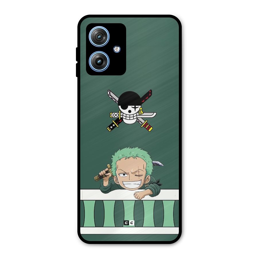 Pirate Hunter Zoro Metal Back Case for Moto G54