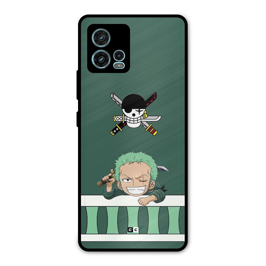 Pirate Hunter Zoro Metal Back Case for Moto G72