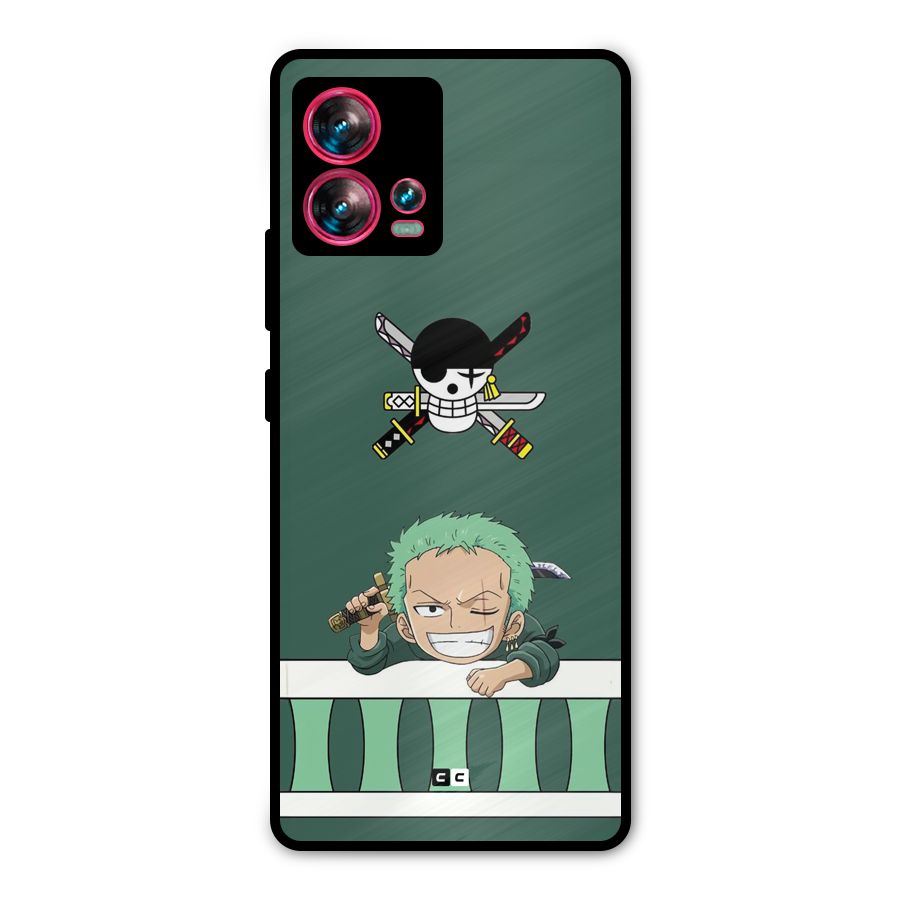 Pirate Hunter Zoro Metal Back Case for Motorola Edge 30 Fusion