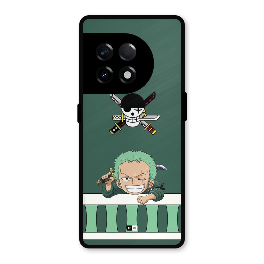Pirate Hunter Zoro Metal Back Case for OnePlus 11R