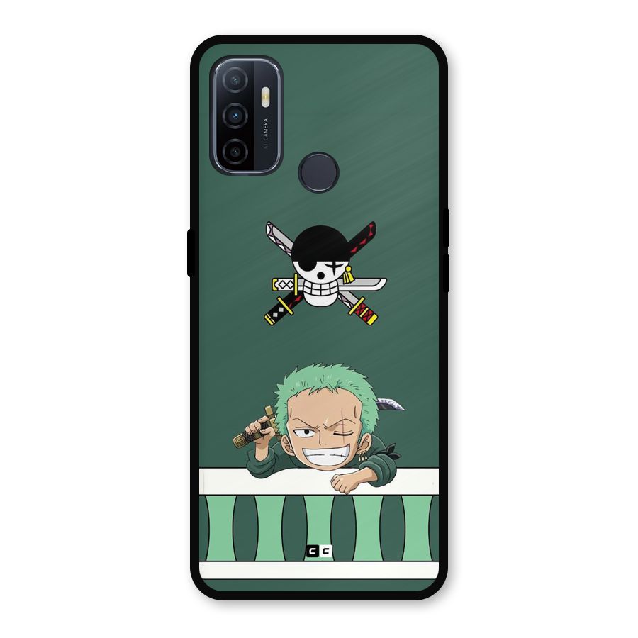 Pirate Hunter Zoro Metal Back Case for Oppo A53