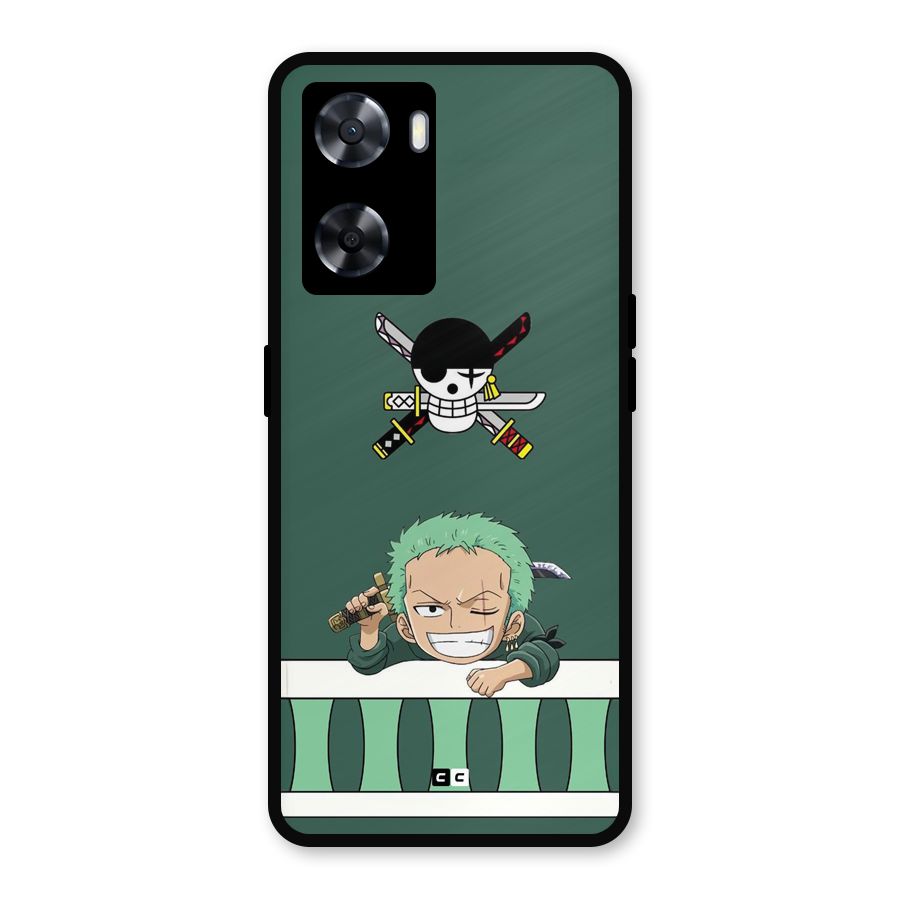 Pirate Hunter Zoro Metal Back Case for Oppo A77s