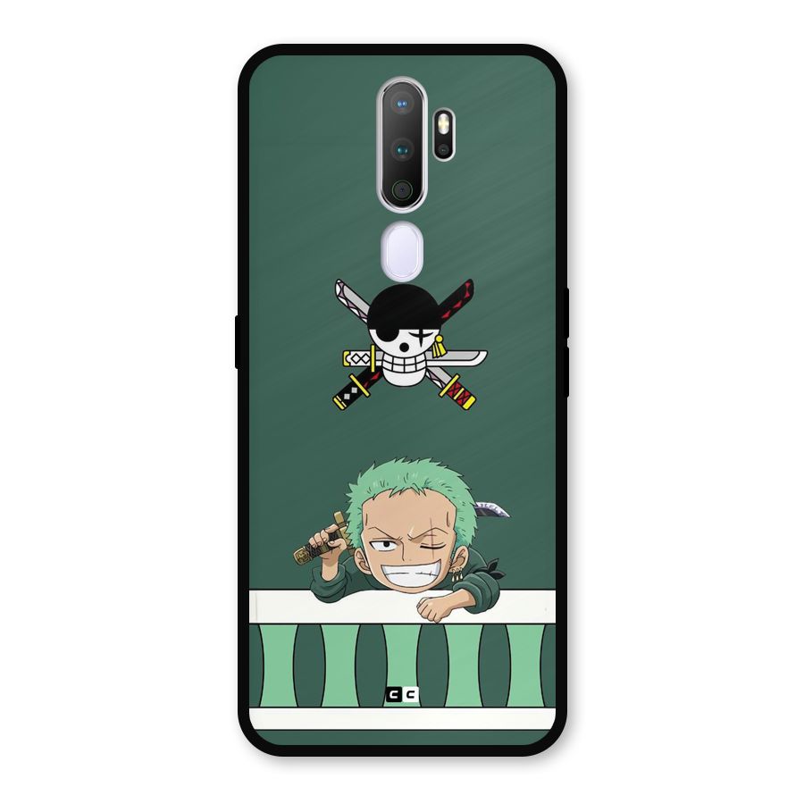 Pirate Hunter Zoro Metal Back Case for Oppo A9 (2020)