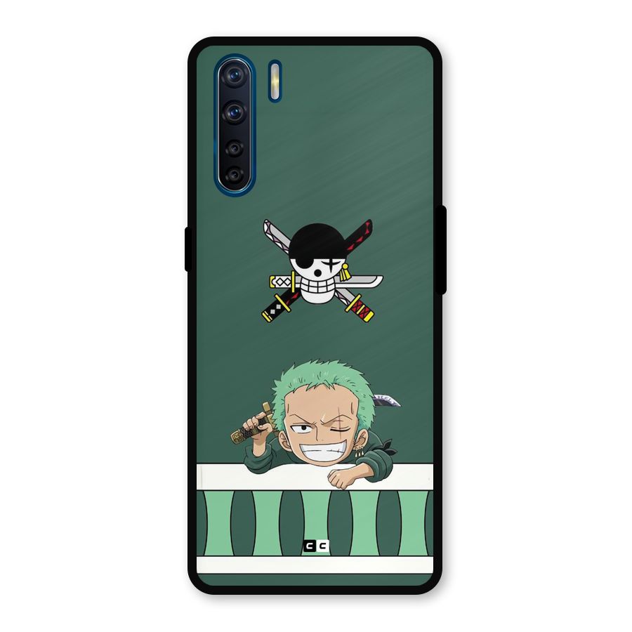 Pirate Hunter Zoro Metal Back Case for Oppo F15