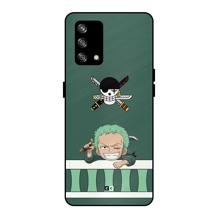 Pirate Hunter Zoro Metal Back Case for Oppo F19