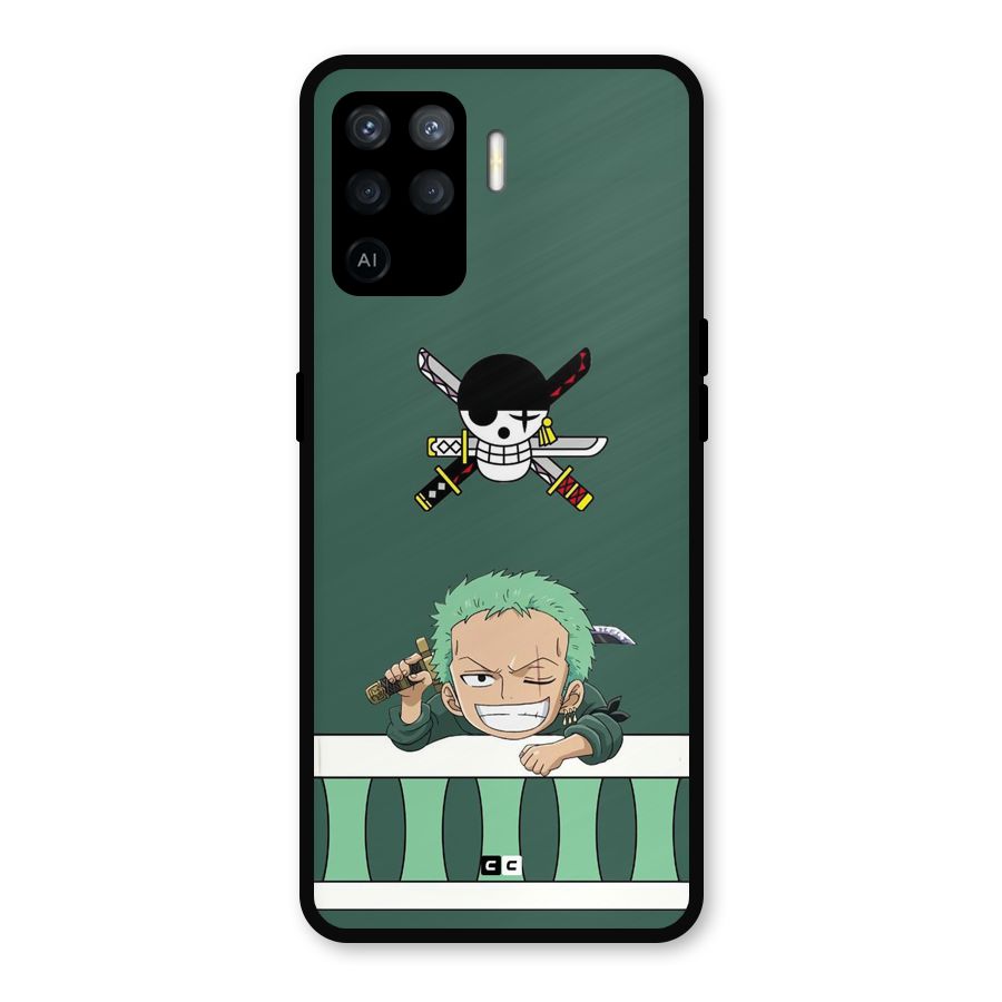 Pirate Hunter Zoro Metal Back Case for Oppo F19 Pro