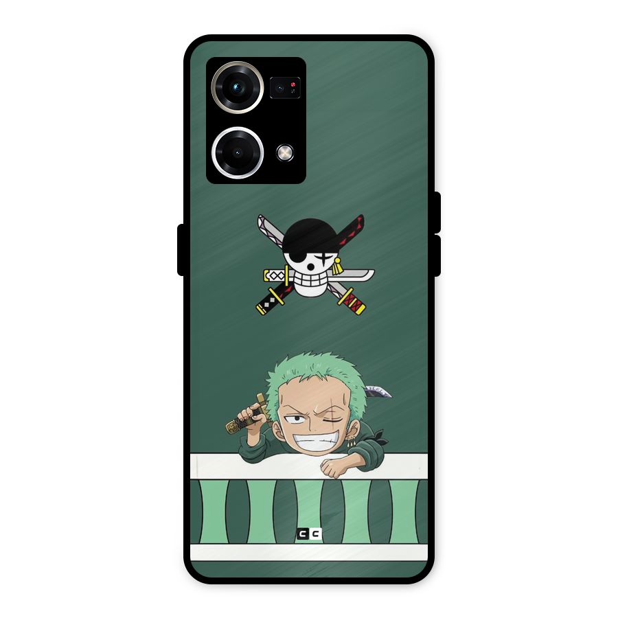 Pirate Hunter Zoro Metal Back Case for Oppo F21s Pro 4G