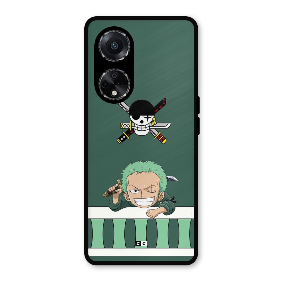 Pirate Hunter Zoro Metal Back Case for Oppo F23